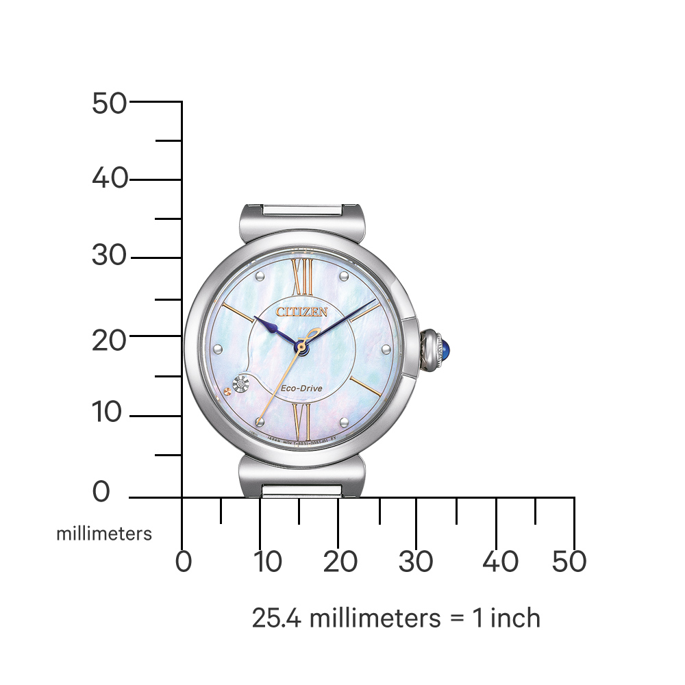 Citizen Damen Armbanduhr EM1070-83D Elegance Solar Eco Drive