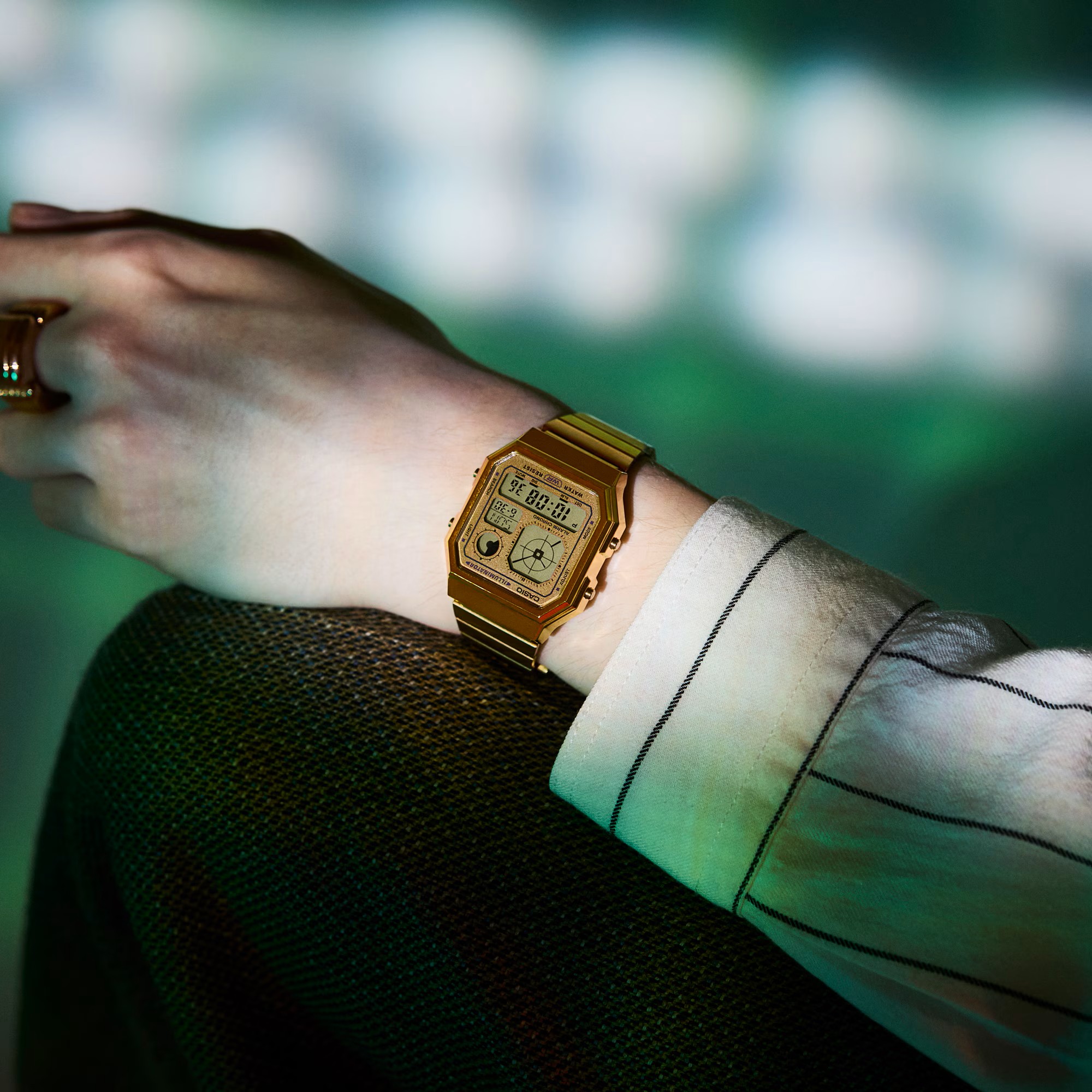 Casio Herren Armbanduhr A130WEG-9AEF digital goldfarbig
