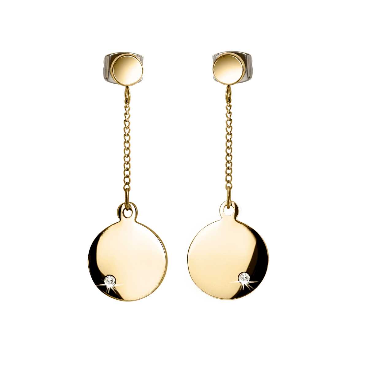 Boccia Ohrhänger 05066-03 Titan Gelbgold IP Brillant