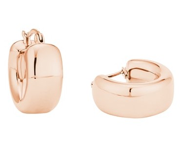 s.Oliver Damen Creolen 2028467 Edelstahl Rose IP