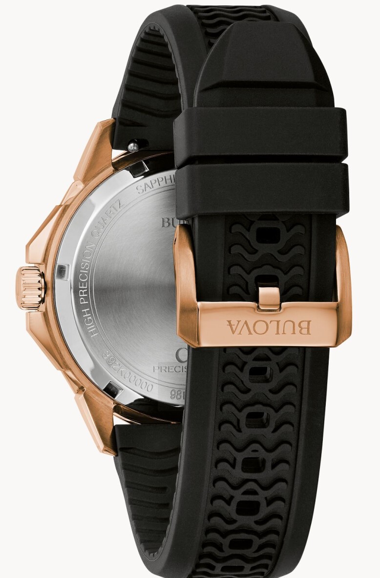 Bulova Herren Armbanduhr 98B421 Marine Star Edelstahl roségold IP  