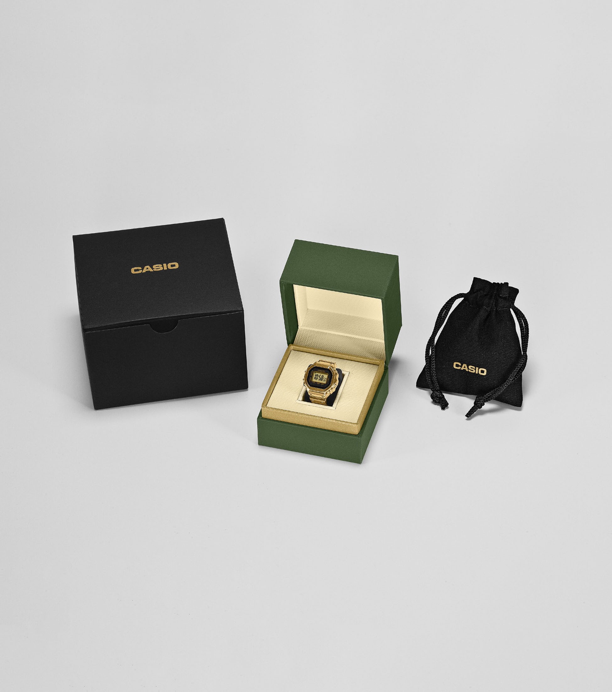 Casio Ring-Uhr CRW-001G-9ER digital goldplattiert