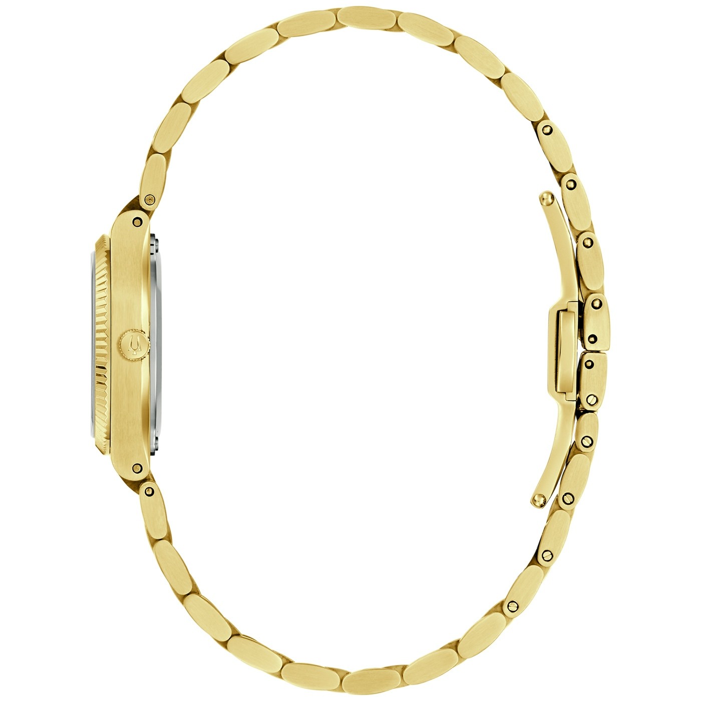 Bulova Damen Armbanduhr 97L189 Classic Edelstahl goldplattiert