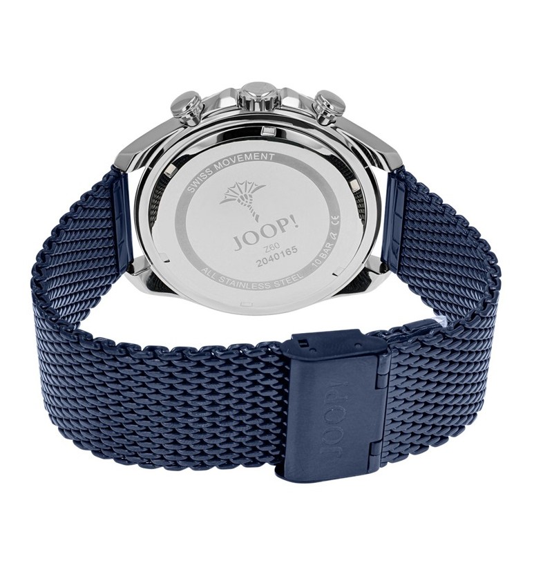 JOOP! Herren Armbanduhr 2040165 Chronograph Edelstahl dunkelblau IP