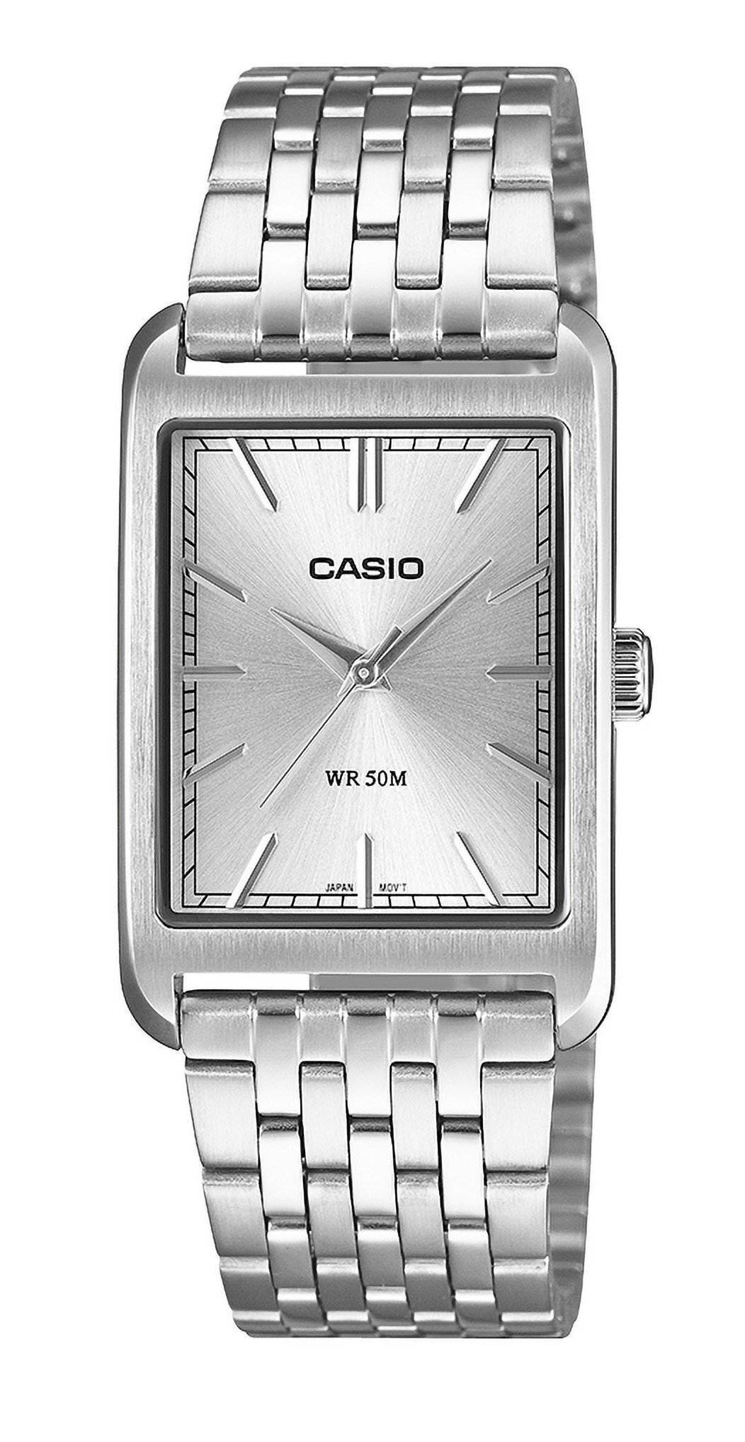 Casio Armbanduhr MTP-B215D-7AVER analog Edelstahl silber