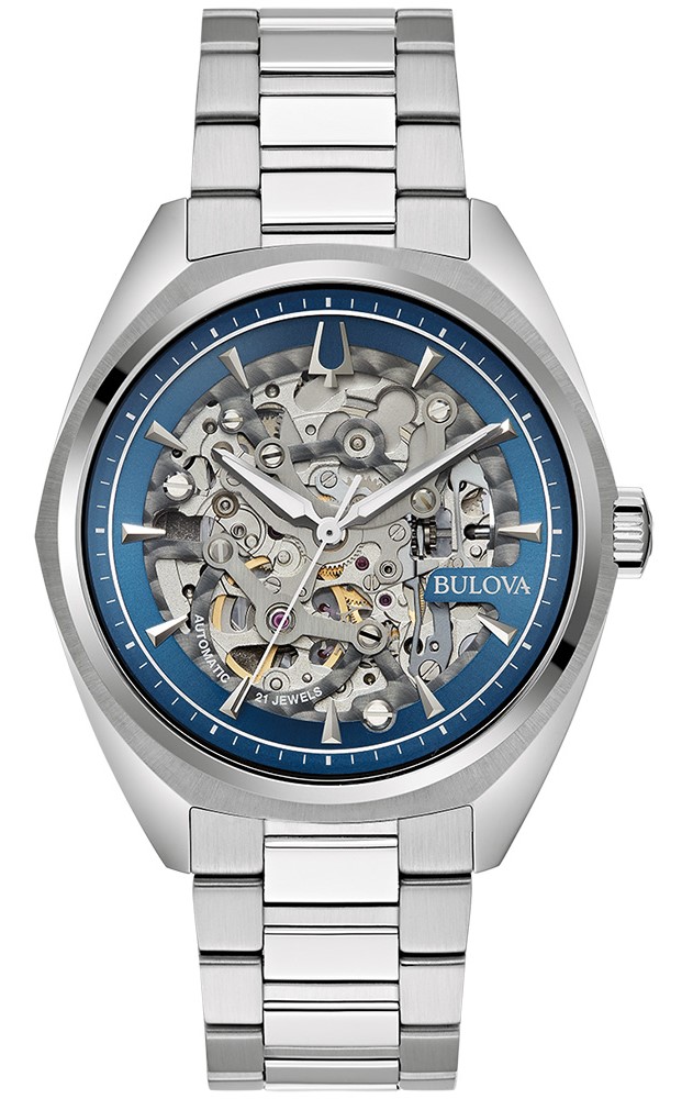 Bulova Herren Armbanduhr 96A292 Classic Automatik Edelstahl