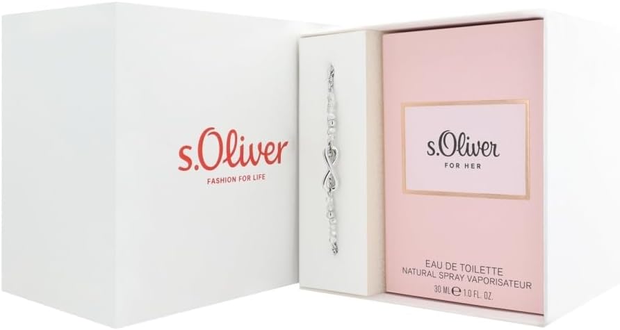 s.Oliver Set Damen Armband mit Parfüm 2039610 Infinity Edelstahl