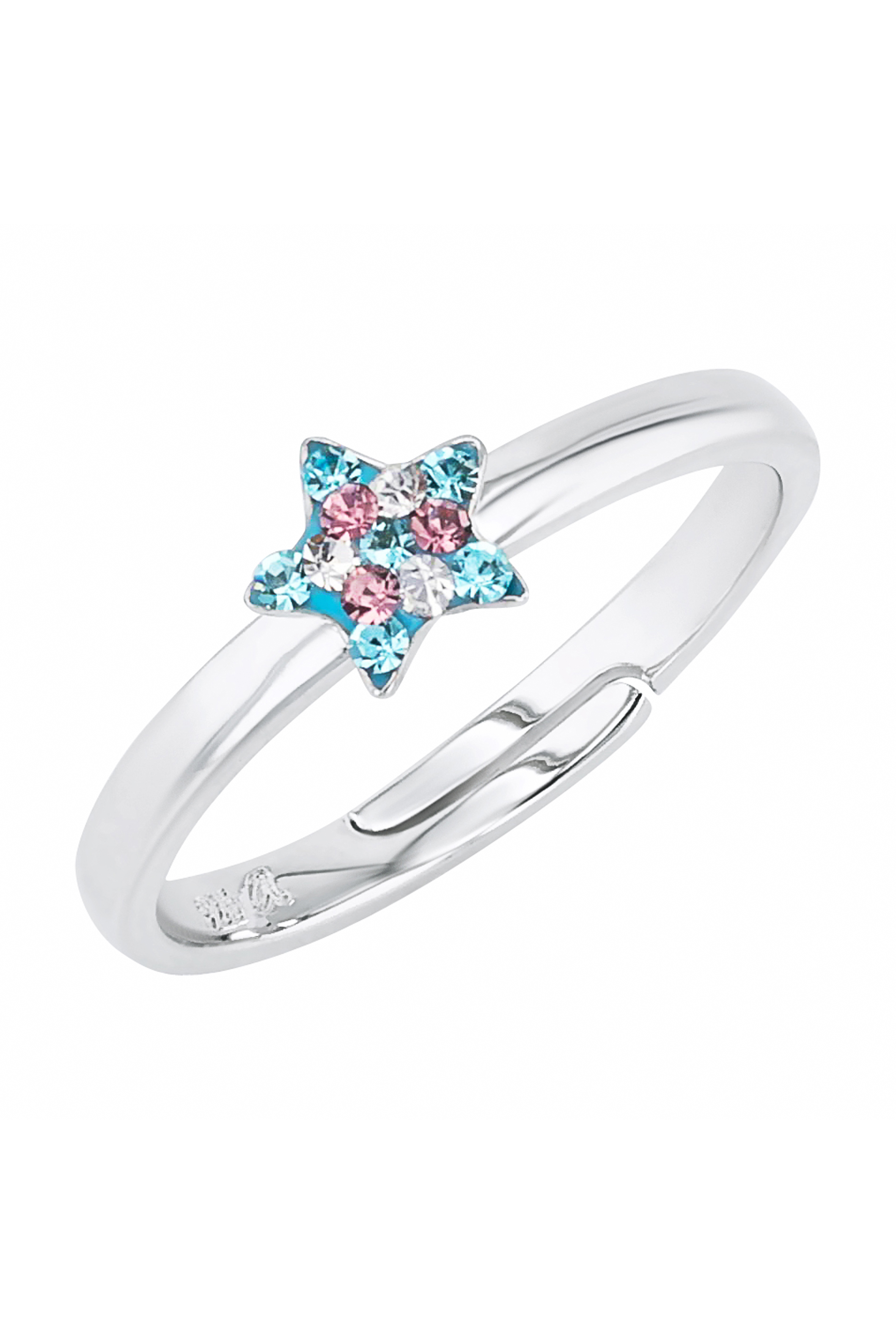 Prinzessin Lillifee Ring 2034004 Stern Silber 925/- Preciosa blau