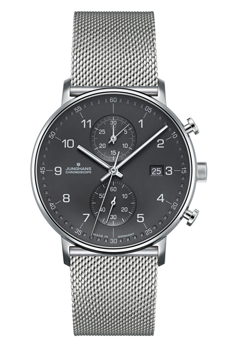 Junghans Herren Armbanduhr 041/4877.44 Chronoscope Form C