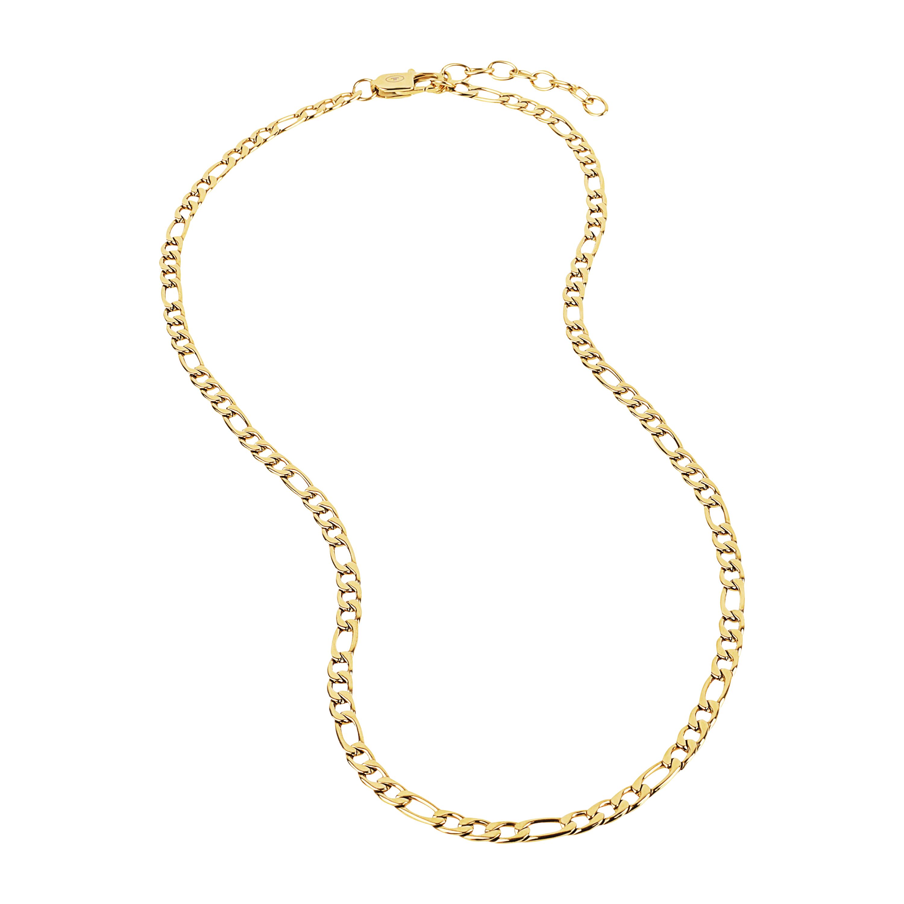 Tom Tailor Herren Halskette 2101330 Figaro Edelstahl goldplattiert