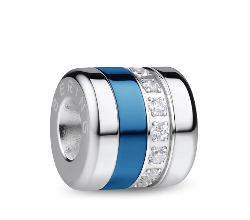 Bering Charm BestFriend-3 Edelstahl Aluminium blau Zirkonia ARCTIC SYMPHONY COLLECTION