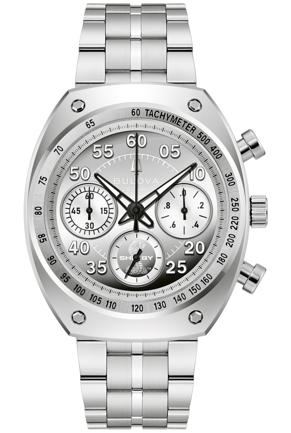 Bulova Herren Armbanduhr 96K118 Shelby Chronograph Edelstahl mit Wechselband Limited Edition