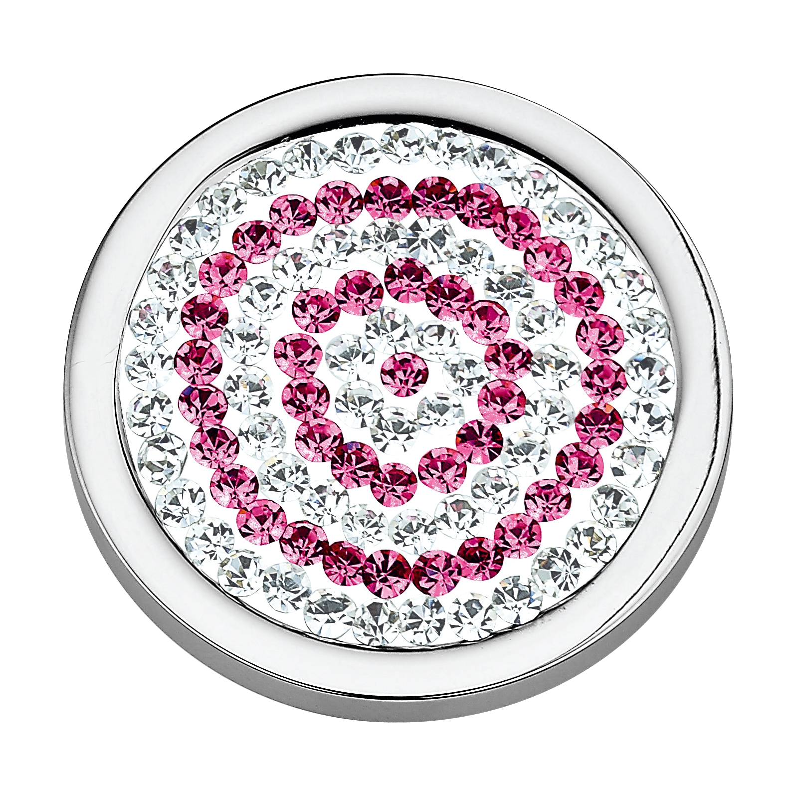 CEM Coins CS027/CS028 Anhänger Kreise pink Zirkonia