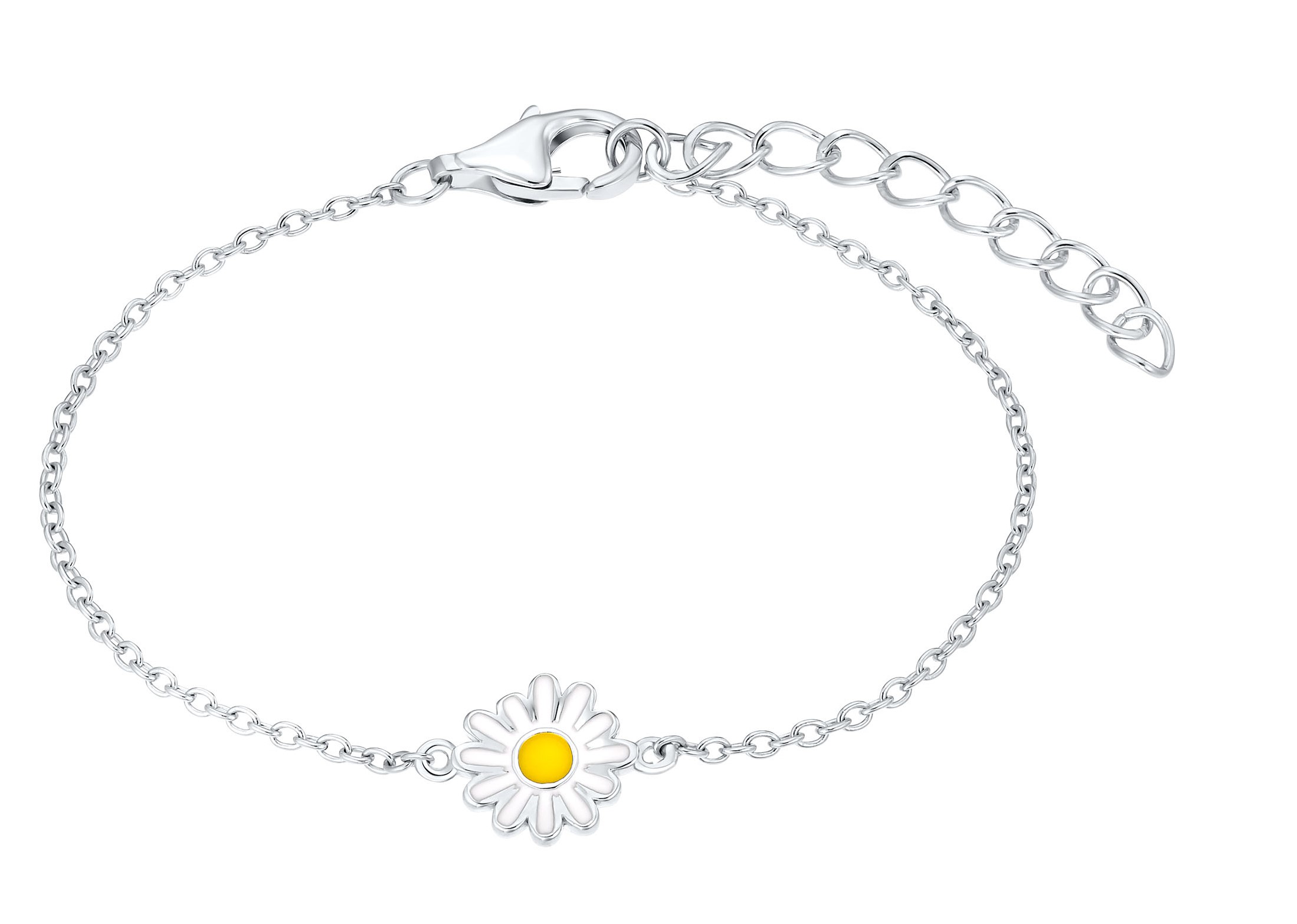 Lillifee Armband 2035987 Silber 925/- mit Blume weiß gelb