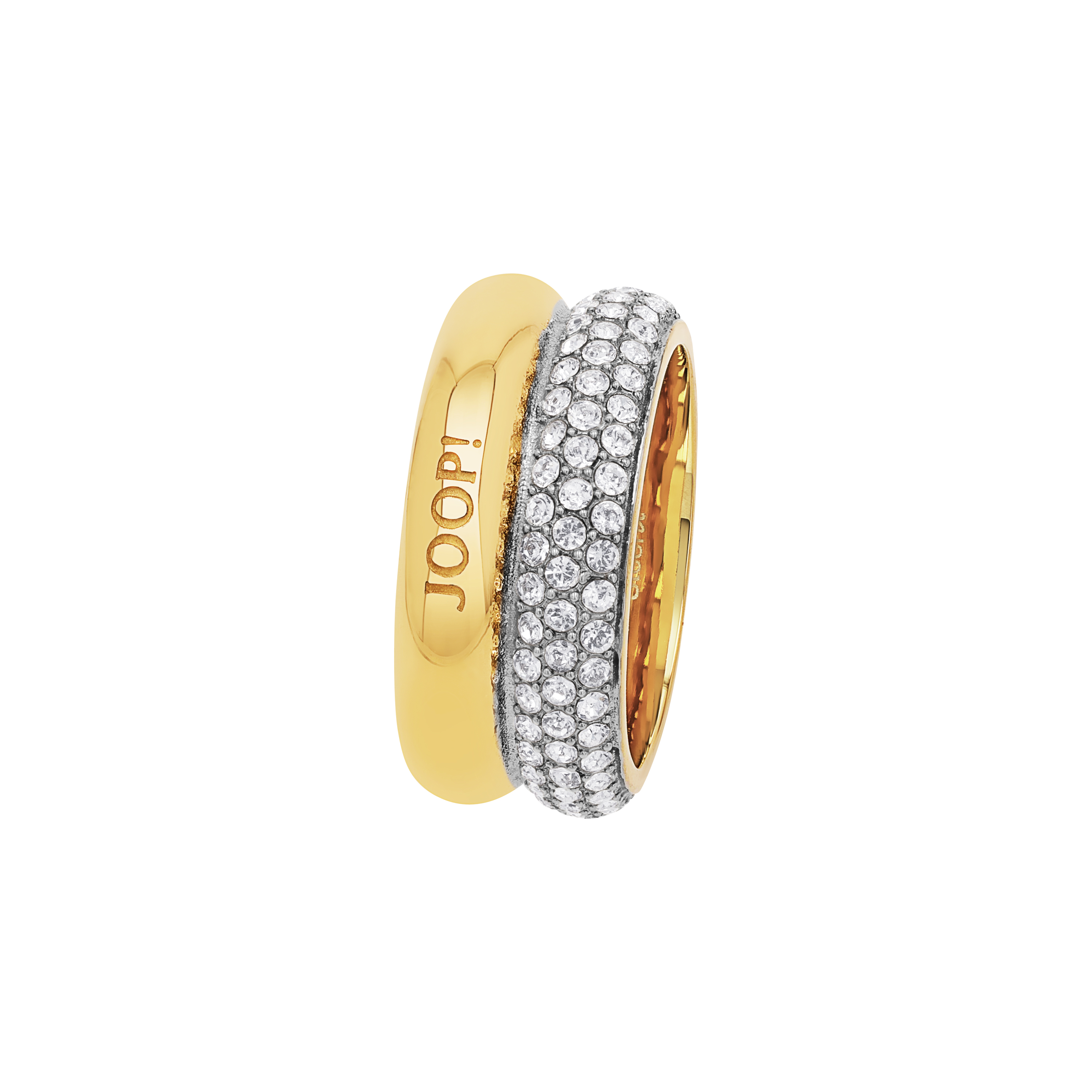 JOOP! Damen Ring 2039844 2039845 2039846 Edelstahl gelbgold IP synth. Zirkonia