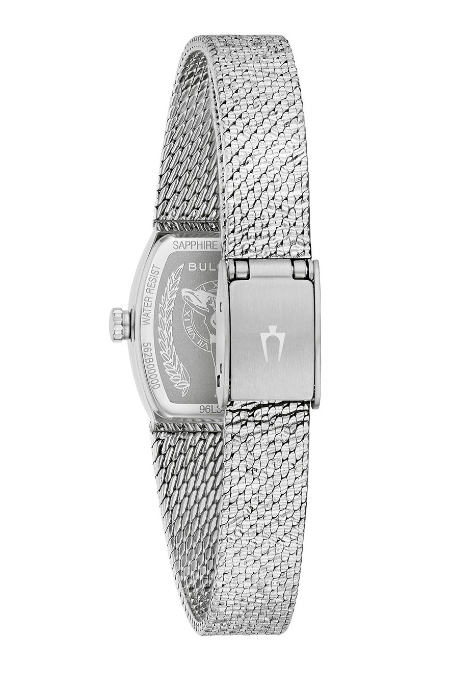 Bulova Damen Armbanduhr 96L343 Goddess of Time Edelstahlmilanaise