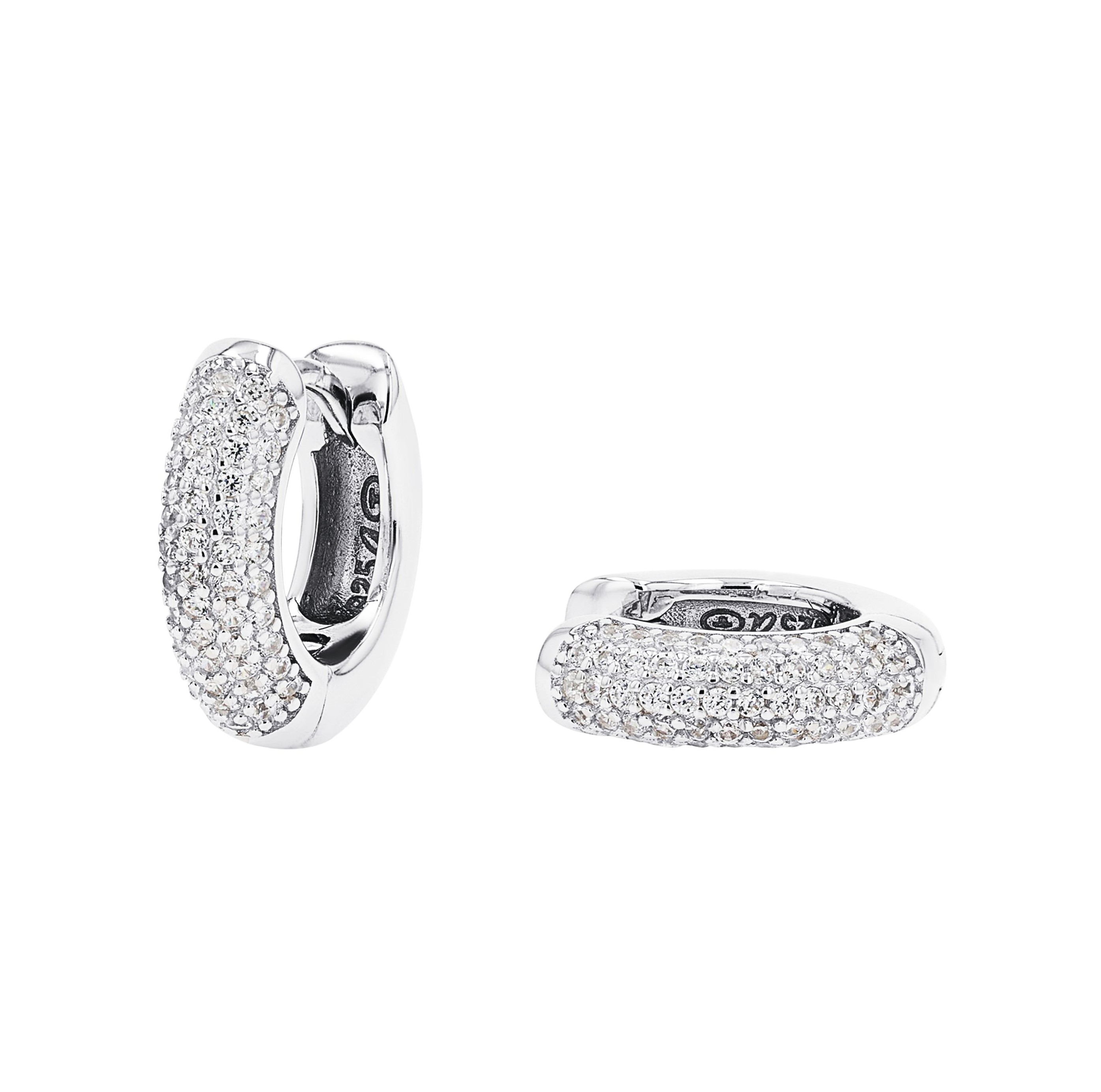 Tom Tailor Damen Creolen 2101244 Silber 925 synth. Zirkonia