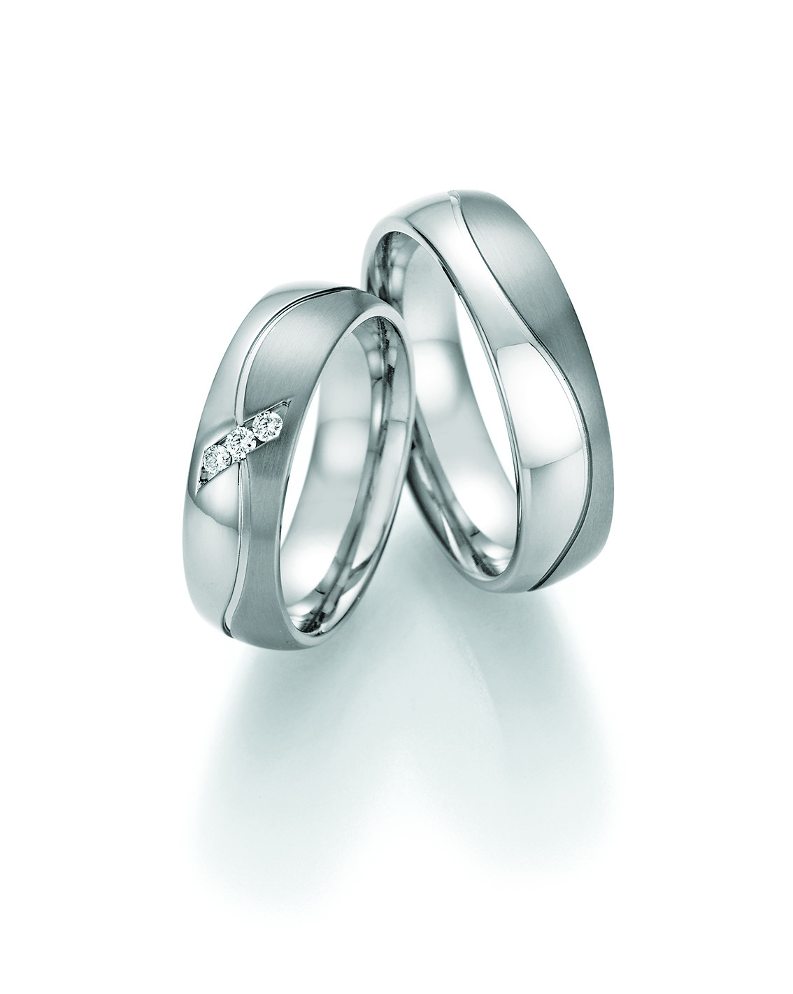 Eheringe Trauringe White Style Titan Avantgarde 77-21150 / 77-21160