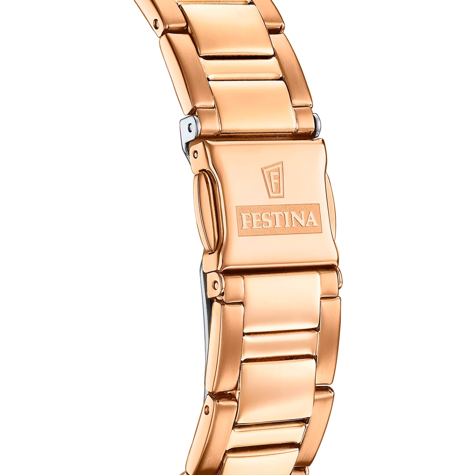 Festina Damen Armbanduhr Boyfriend Rainbow F20639/6 Chronograph Edelstahl roségold IP
