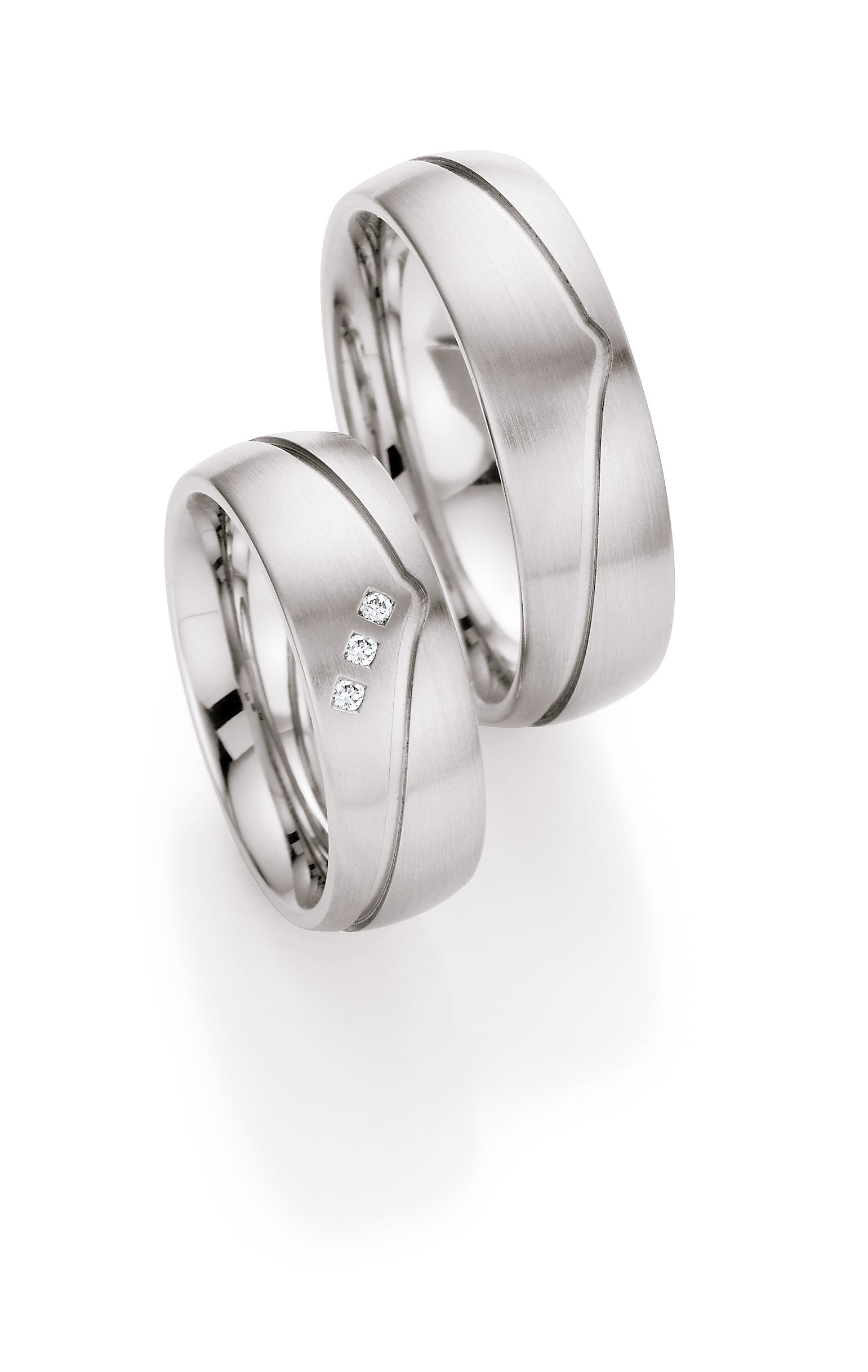Eheringe Trauringe White Style Steel Brillant 88-01600 / 88-01600