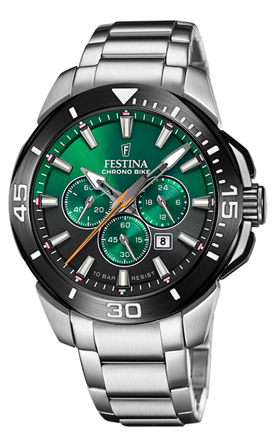 Festina Herren Armbanduhr Chrono Bike F20641/B Edelstahl
