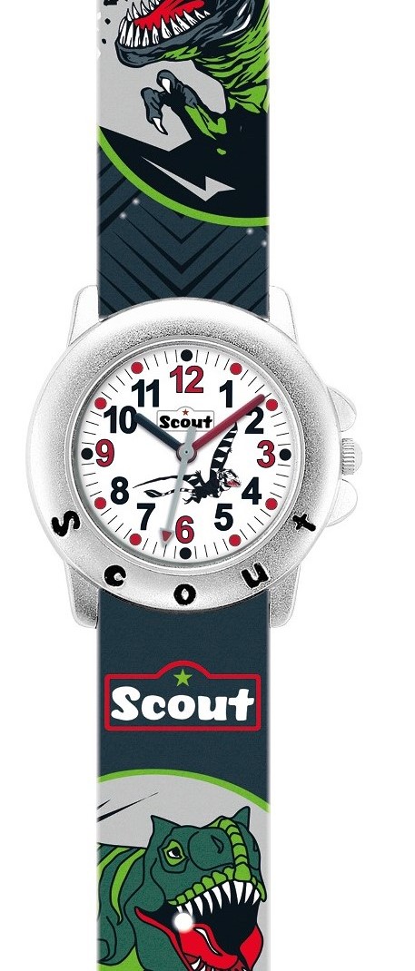 Scout Jungen Armbanduhr 280393010 Star Kids Black Dino