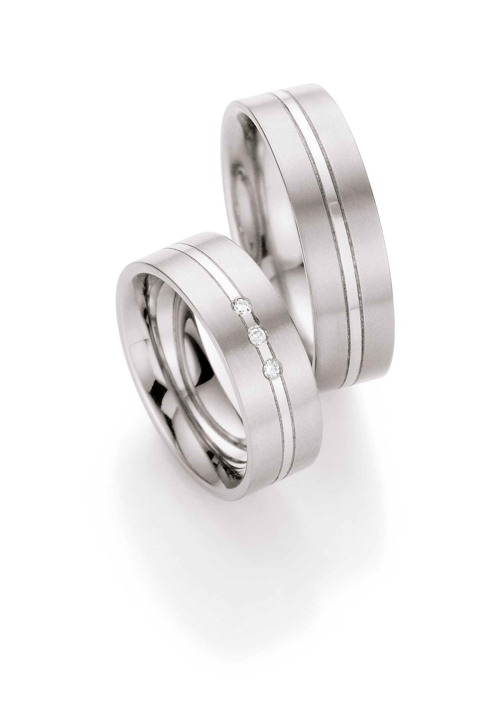 Eheringe Trauringe White Style Titan Brillant 77-07130 / 77-07130