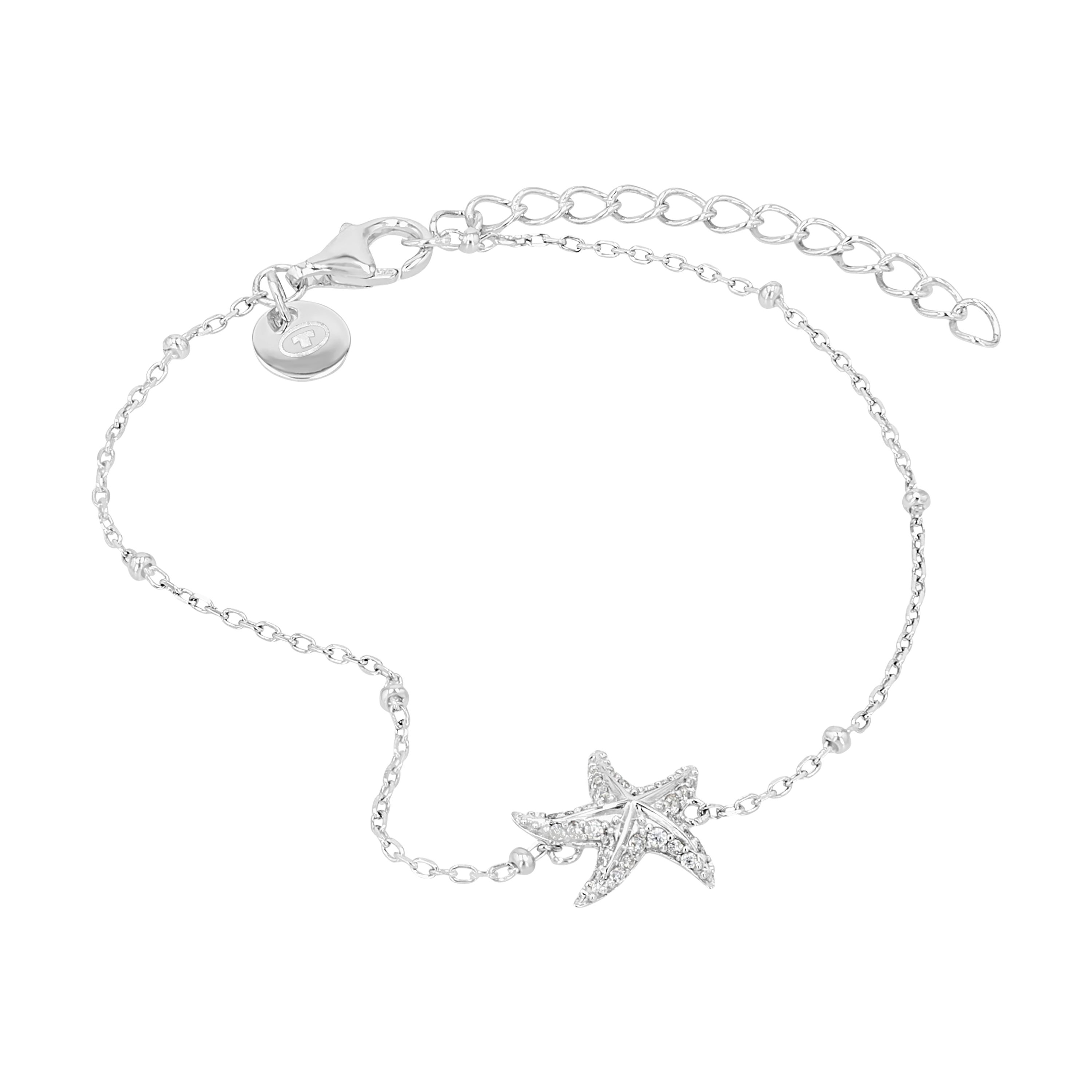 Tom Tailor Damen Armband mit Seestern 2101255 Silber 925 synth. Zirkonia
