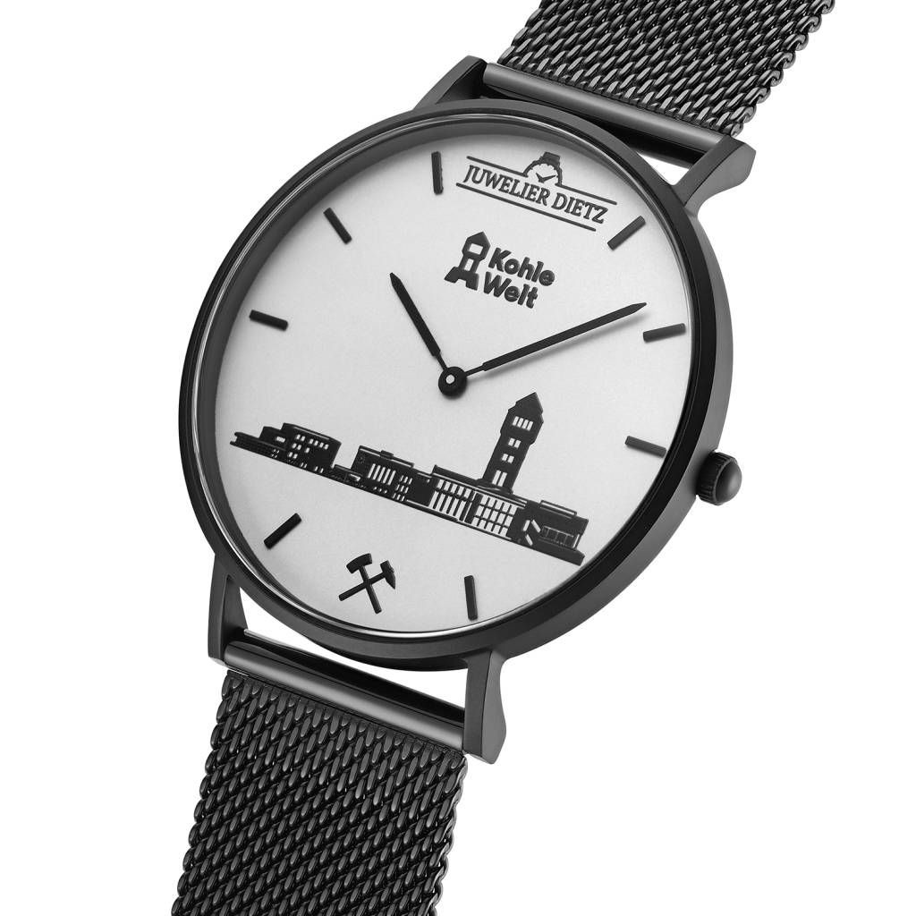 Juwelier Dietz "DIE KohleWelt UHR" Edition 2 Milanaiseband schwarz 