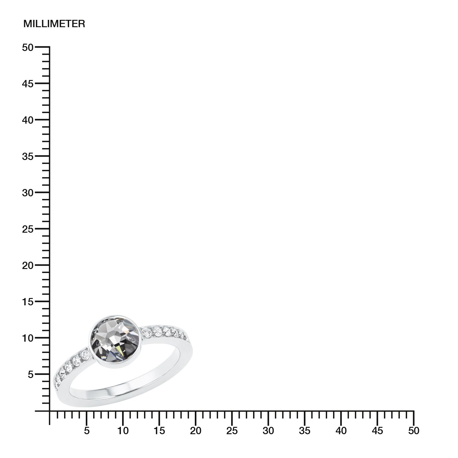 s.Oliver Damenring 2026152 Edelstahl mit Swarovski® Kristallen