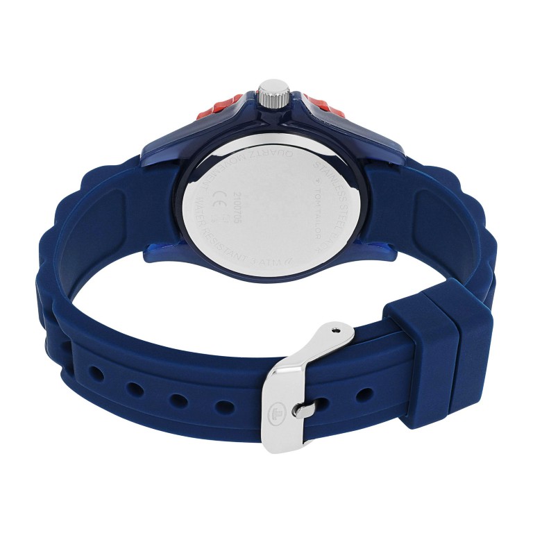 Tom Tailor Jungen Armbanduhr 2100705 Silikonband dunkelblau