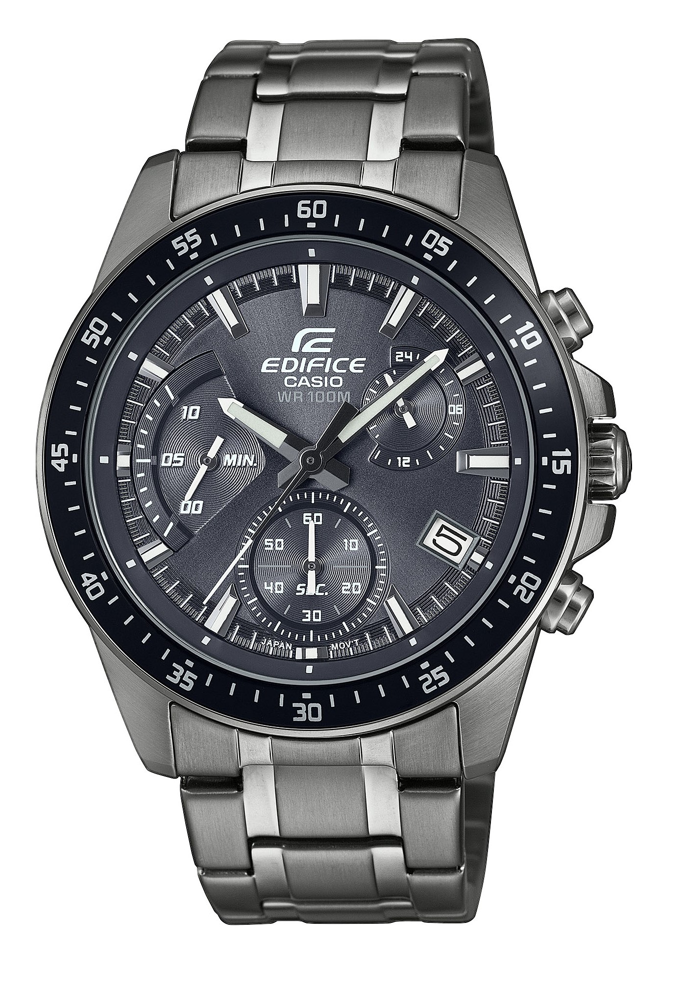 Casio Herren Armbanduhr Edifice EFV-540DC-1CVUEF Chronograph anthrazit IP