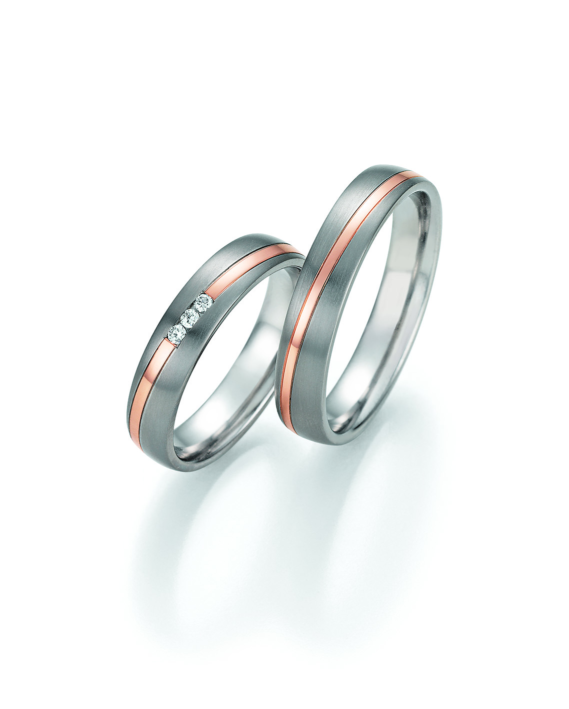 Eheringe Trauringe White Style Titan Gold Starlight 78-10030 / 78-10040