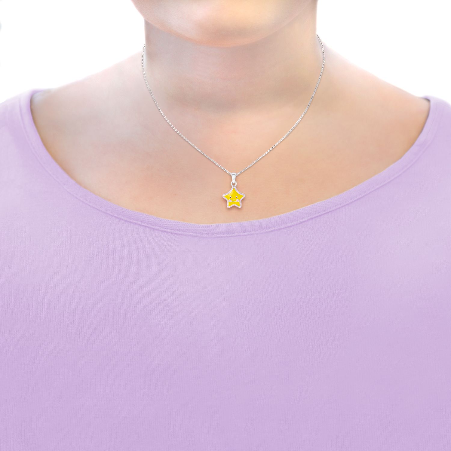 Lillifee Mädchen Halskette 2024365 Stern Gelb Silber