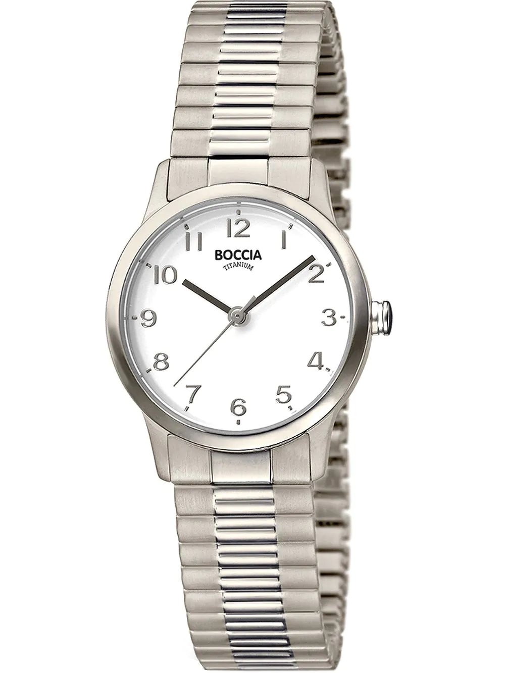 Boccia Damen Armbanduhr Classic 3318-01 Reintitan Zugband
