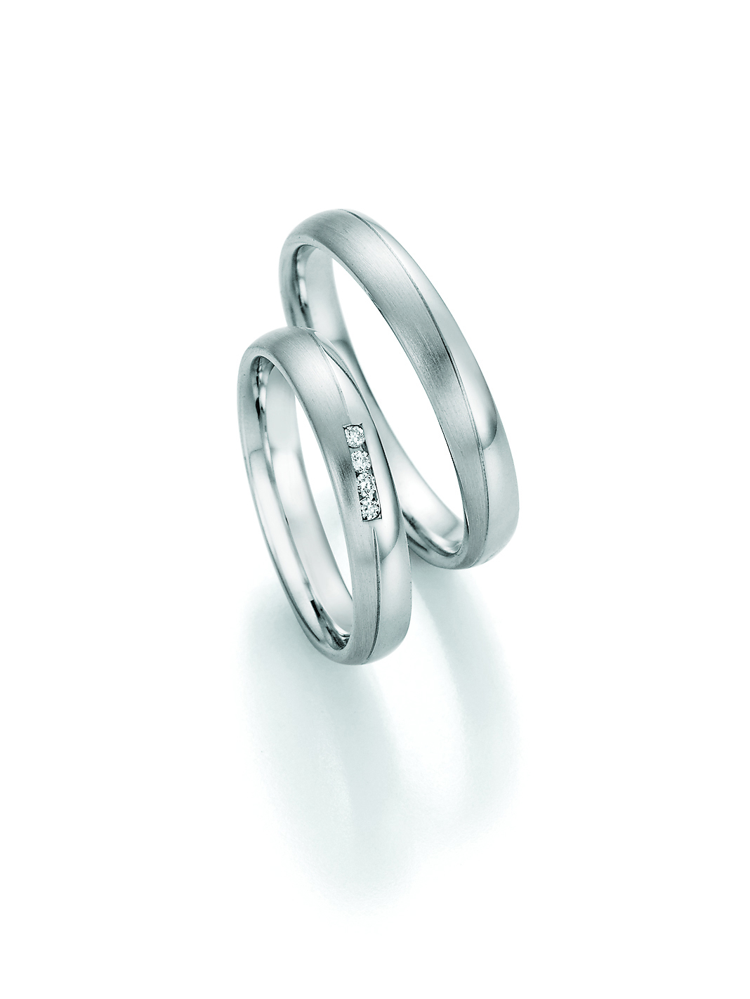 Eheringe Trauringe White Style Steel Basics 88-22130 / 88-22140