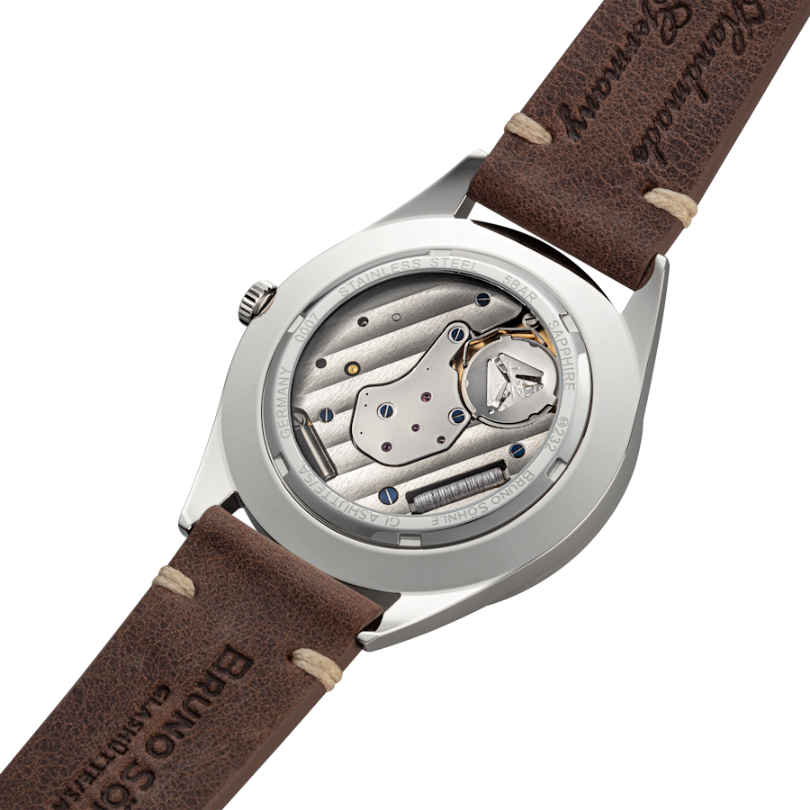 Bruno Söhnle Herren Armbanduhr Merano 17-13232-241 Lederband mokkabraun