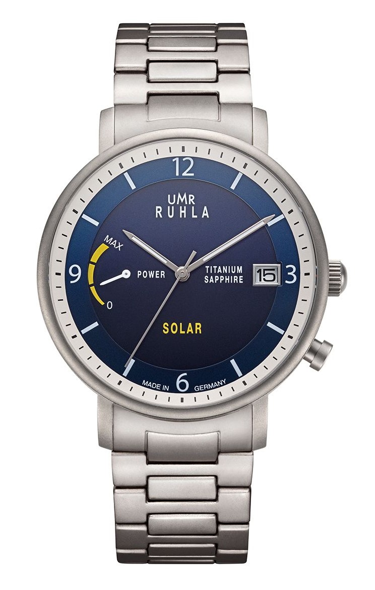 UMR Ruhla Herren Armbanduhr Solar 94103M Titan