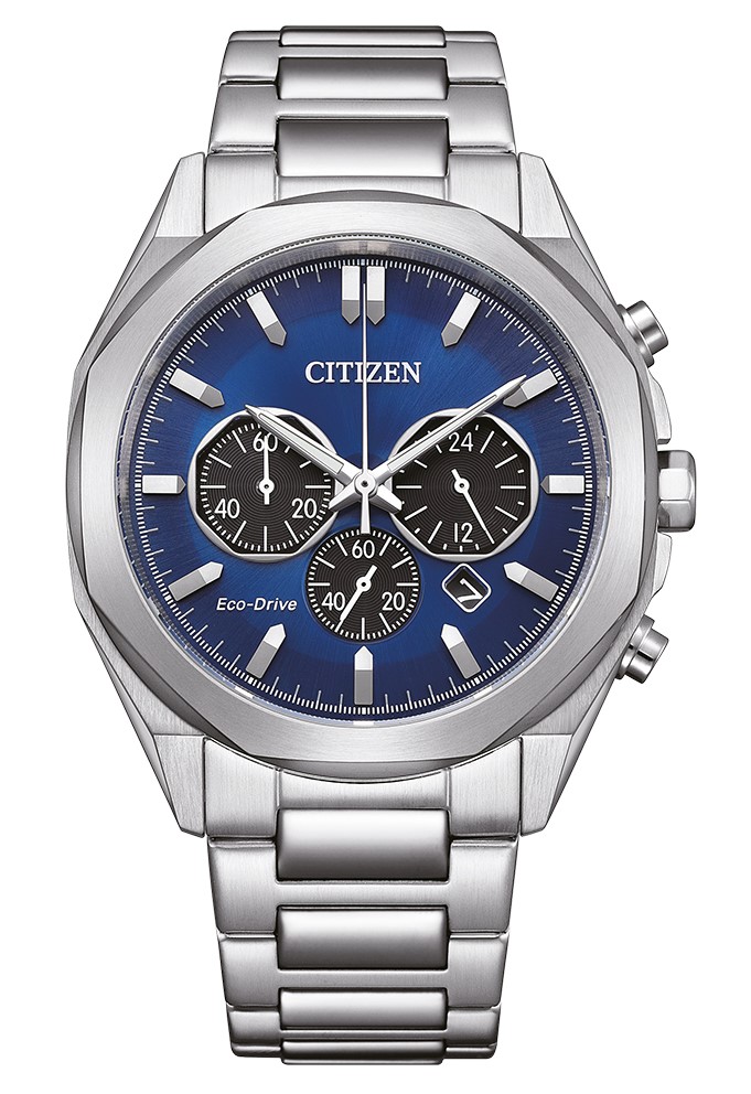Citizen Herren Armbanduhr CA4590-81L Chronograph Solar Eco Drive Edelstahl