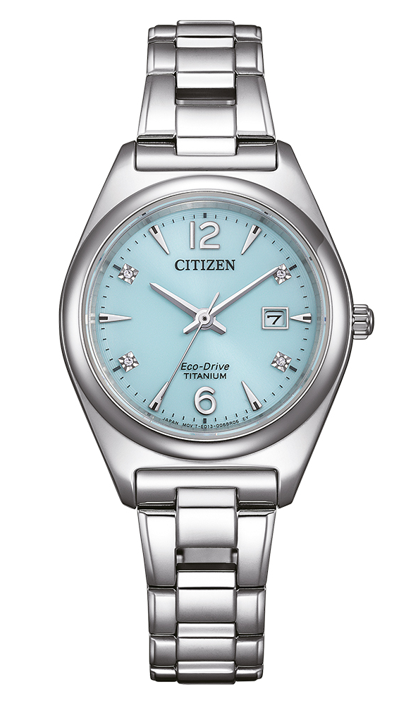 Citizen Damen Armbanduhr EW2601-81M Solar Eco Drive Titanium