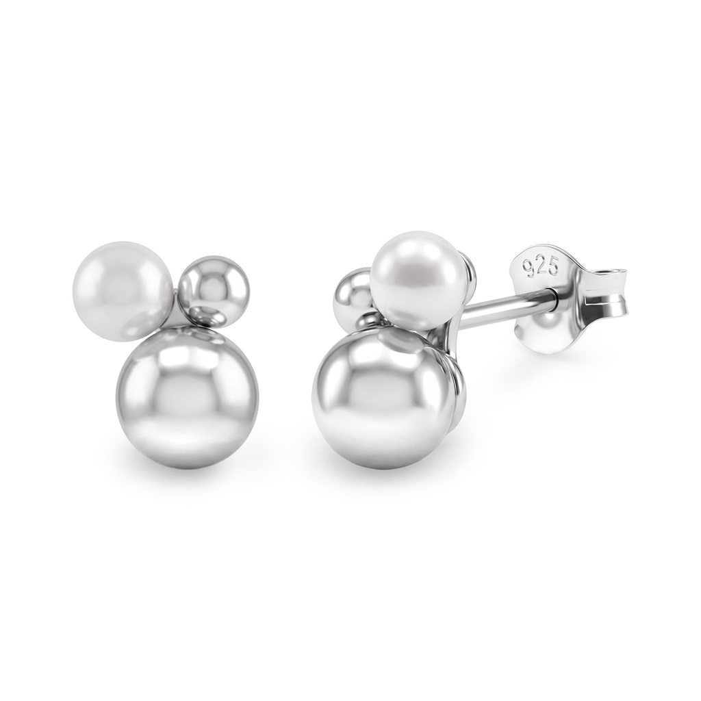 Tom Tailor Damen Ohrstecker 2101812 Silber 925 mit Süßwasserzuchtperle