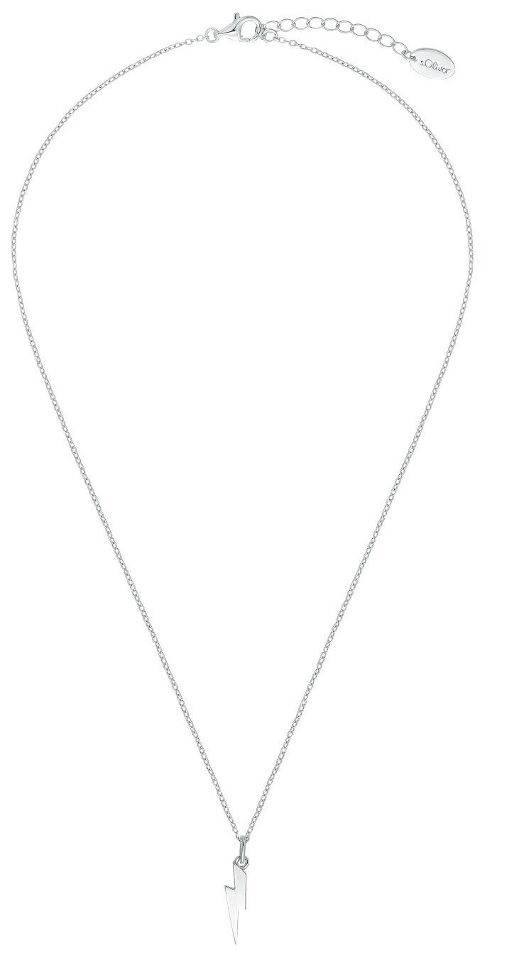 s.Oliver Mädchen Halskette 2034898 mit Anhänger Blitz Silber 925/-