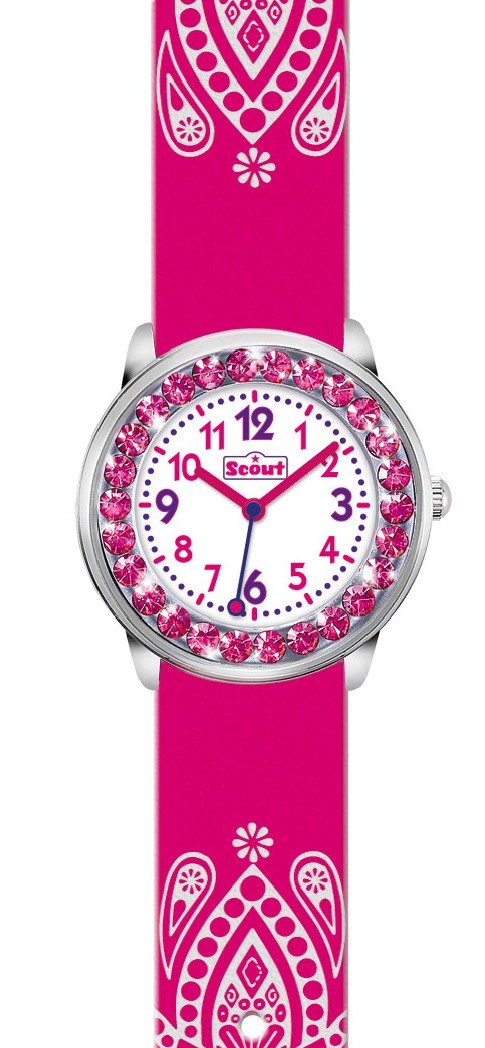 Scout Kinder Armbanduhr 280381002 The Darling Collection Pink Glitzer