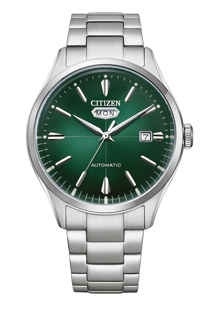 Citizen Herren Armbanduhr NH8391-51XC Automatic Edelstahl grün