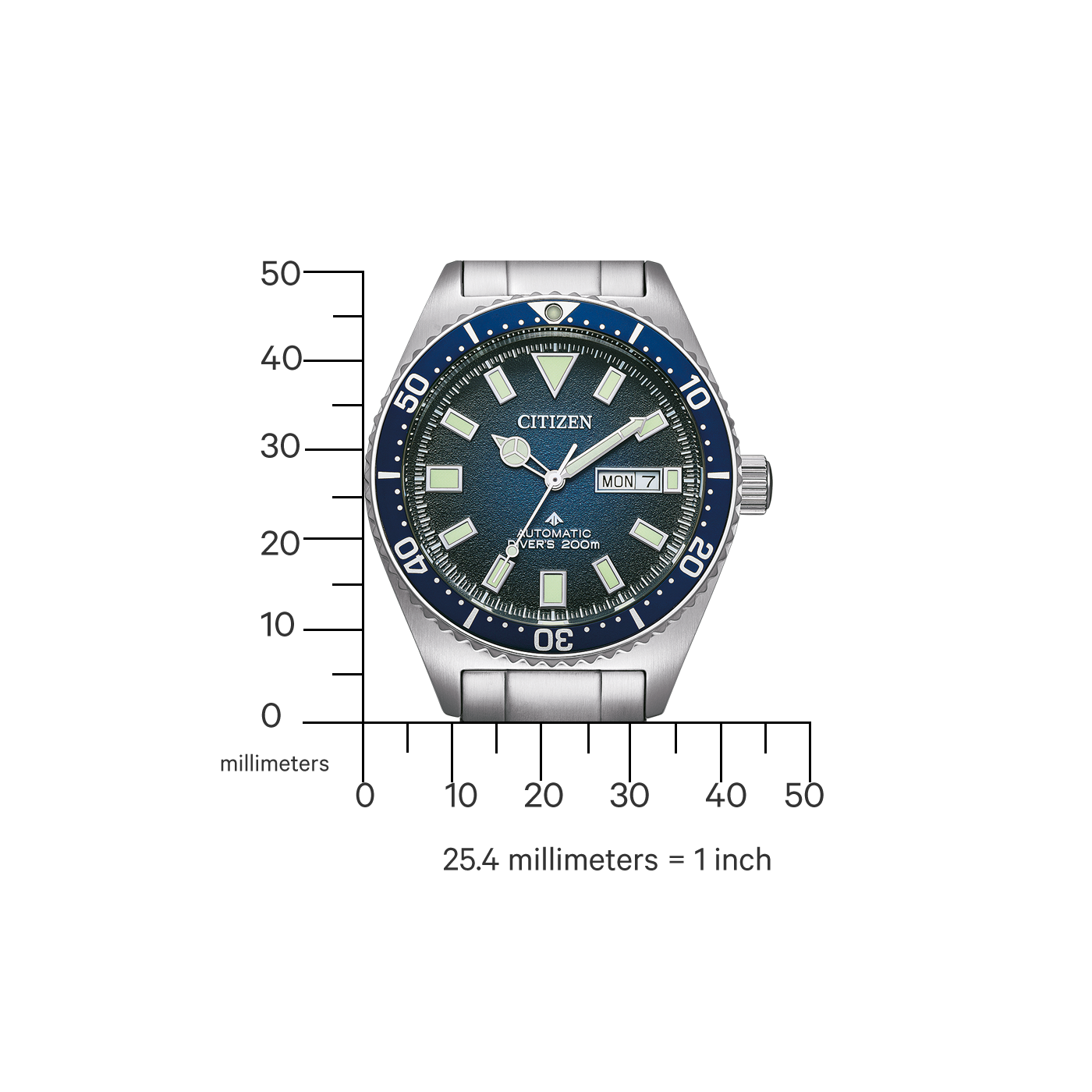 Citizen Herren Armbanduhr NY0129-58LC Promaster Marine Mechanical Diver