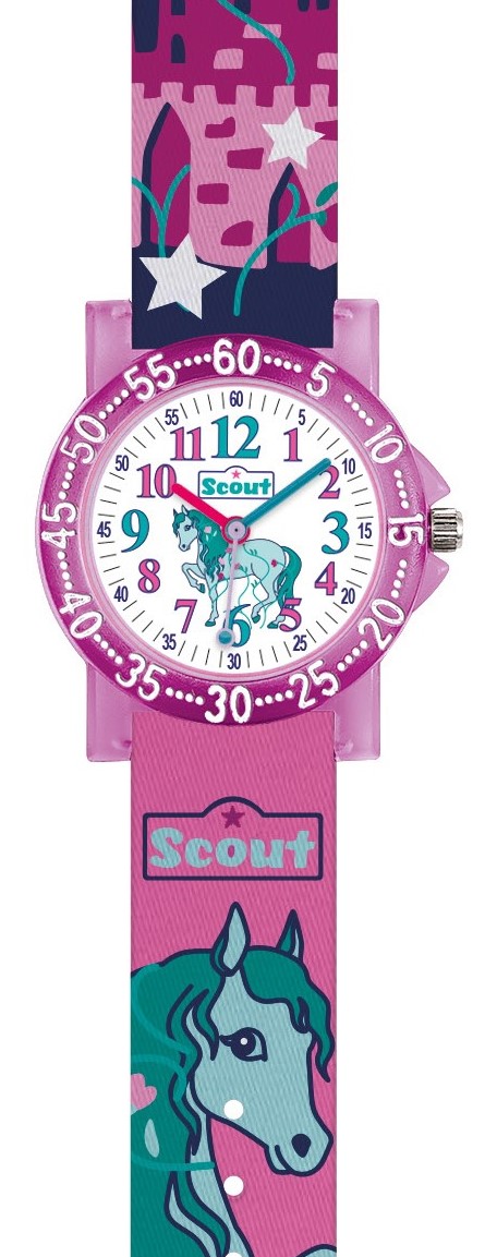 Scout Kinder Armbanduhr 280375031 The IT-Collection Pferd, Schloss