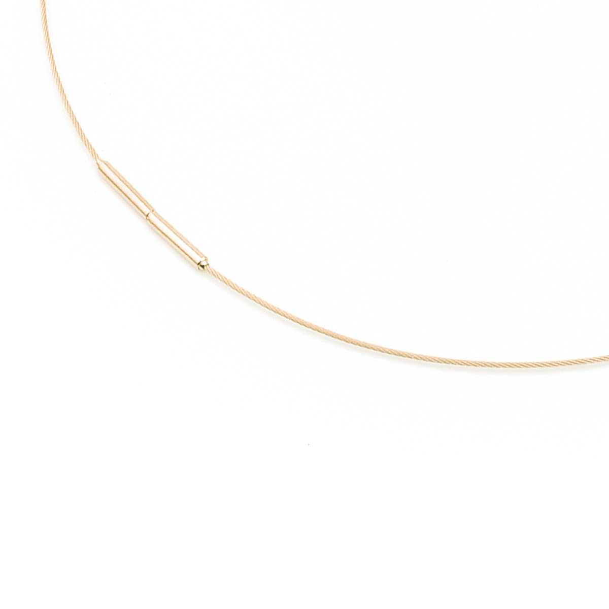 Boccia Collier 0802-02 Edelstahl Titan Gelbgold IP