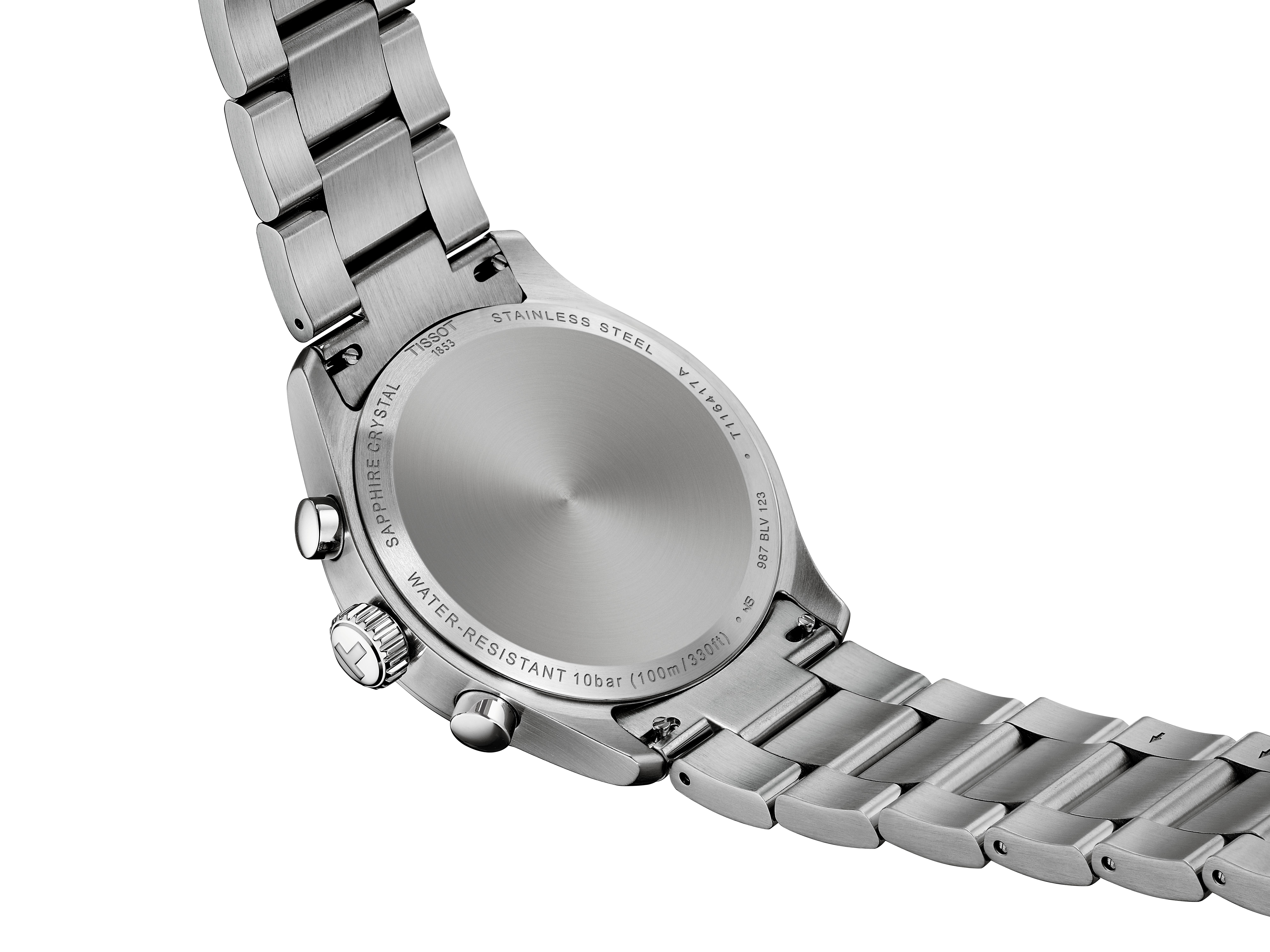 Tissot Herren Armbanduhr T116.417.11.042.00 Chrono L 42 mm Edelstahl Zifferblatt blau