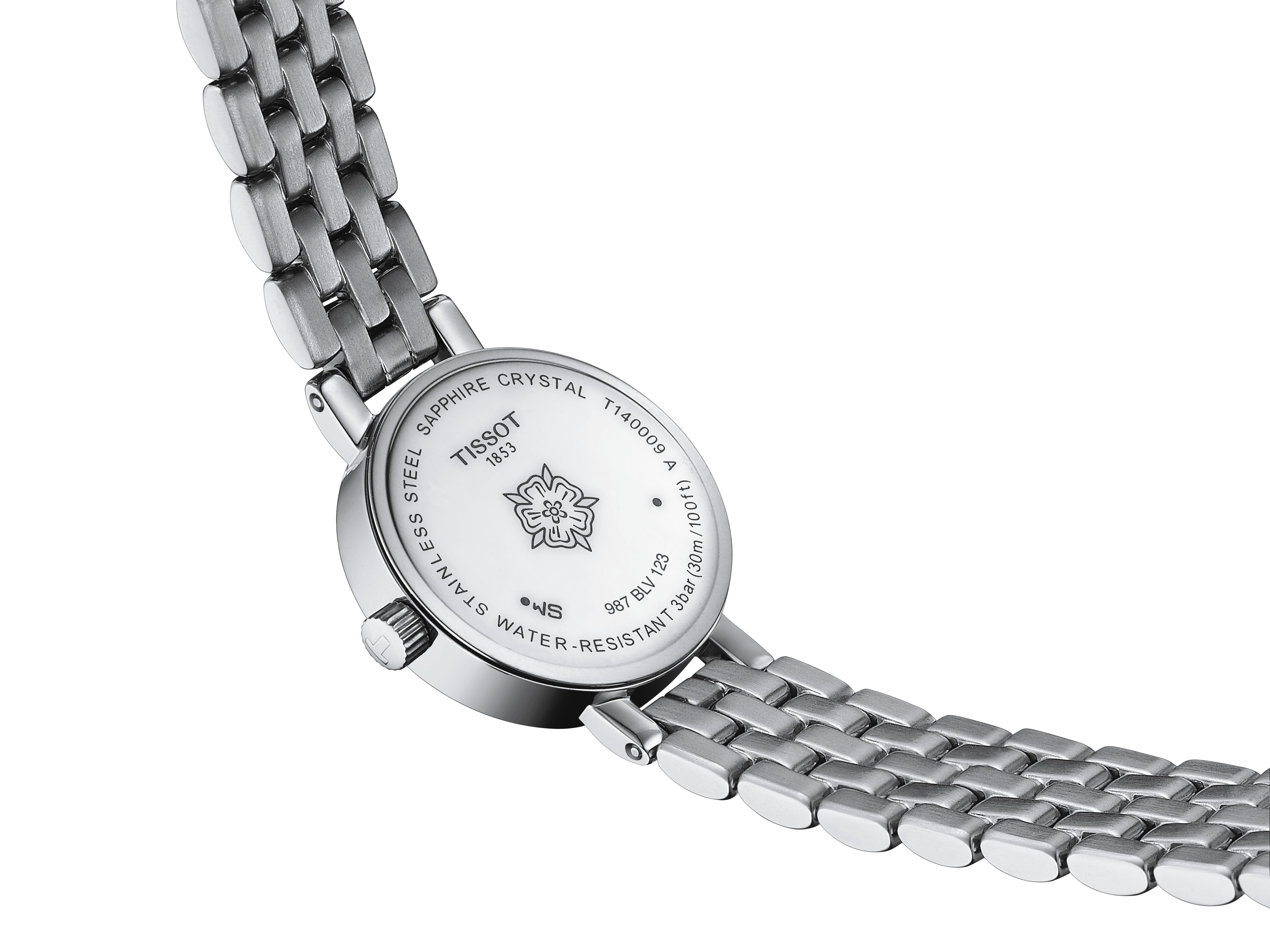 Tissot Damen Armbanduhr T140.009.61.116.00 Lovely Round 19,5mm Edelstahl und Diamantbesatz