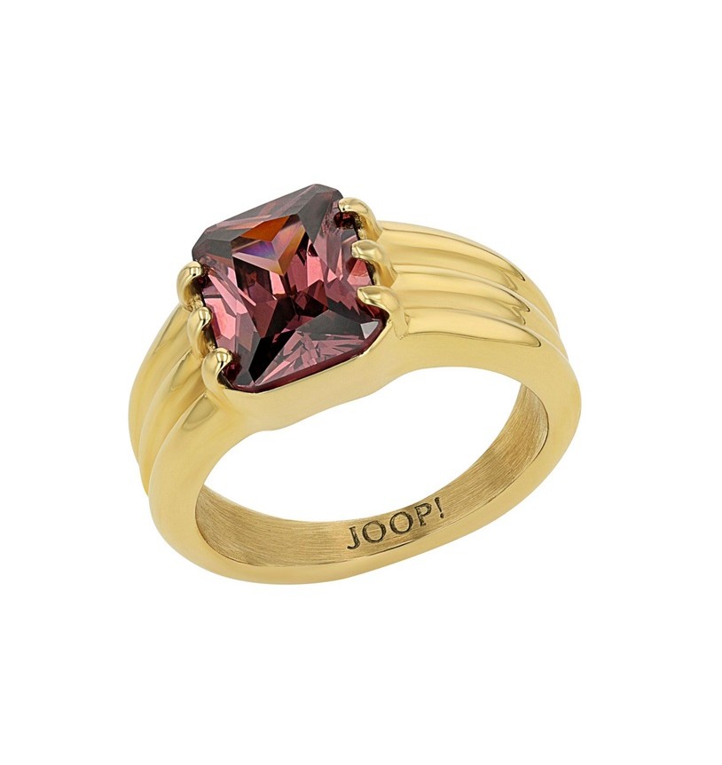 JOOP! Damen Ring 2040535 2040536 2040537 Edelstahl gelbgold IP synth. Zirkonia lila